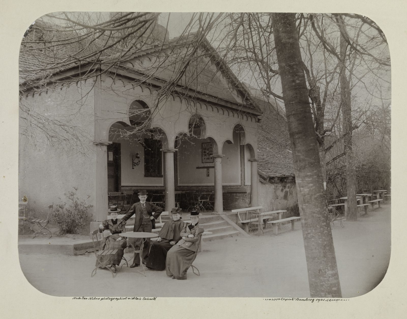 Alois Erhardt: Bamberg: Altenburg, Pavillon. Fotografie 05.1898 / Abzug 1901